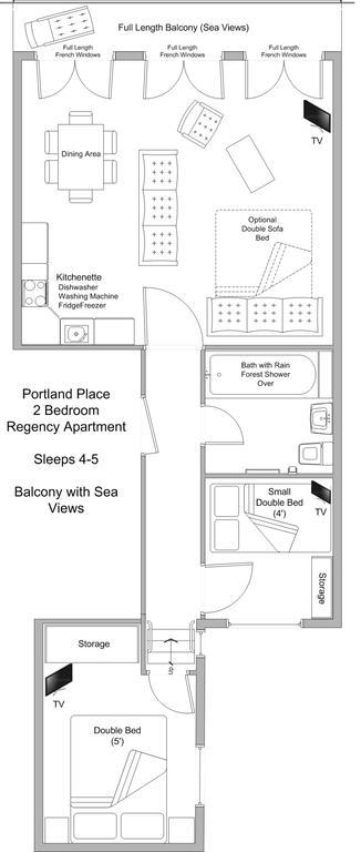 브라이턴 Portland Place 아파트 외부 사진
